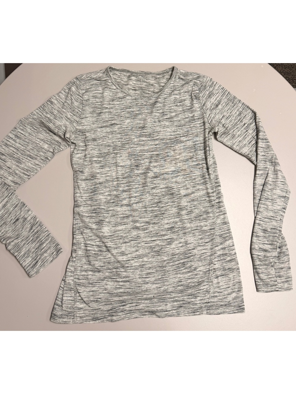 GapFit Women’s Gray Marled Long Sleeve Activewear Top Size Small